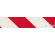 Противоскользящая лента красно-белая 25мм*10м